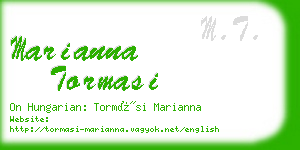 marianna tormasi business card